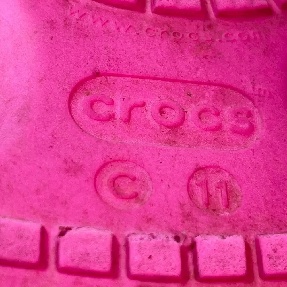 Crocs Fun Lab JoJo Siwa Clogs Pink White Comfortable Slip On Shoes Kids Size 11